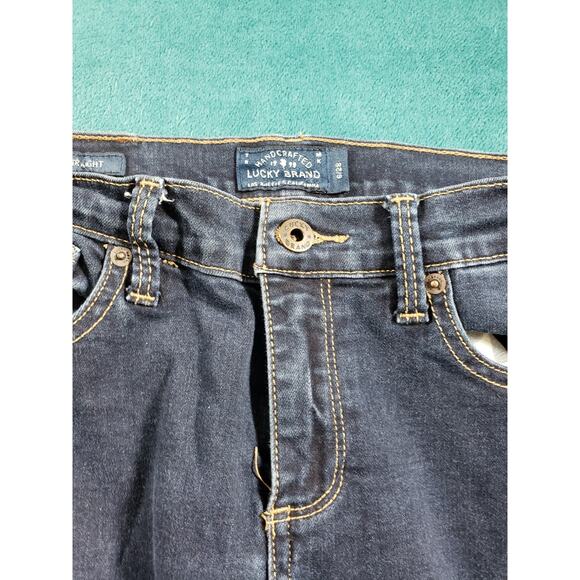 Lucky Brand Jeans Size 6 Womens Blue Stretch Pant Denim Mid Rise Brooke Straight - Picture 6 of 13